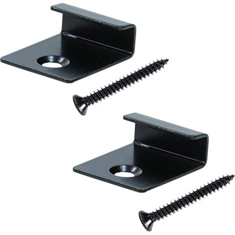 30 pièces de clips de fixation WPC pour les extrémités, Attaches de Fixation Dissimulées pour Terrasse en Composite (Compris les vis) (1/4)