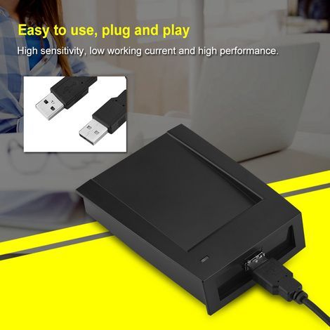 Lecteur de carte RFID 125Khz USB plug-and-play pour système de contrôle d'accès (1/5)