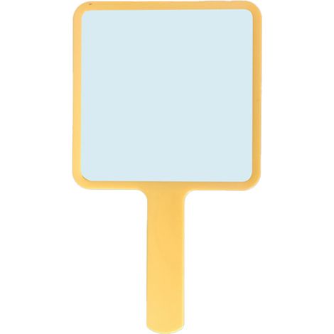 Miroir De Poche - Miroir Carré Avec Poignée - Pour Coiffure Esthétique Maquillage - 1 Pièce (1/5)