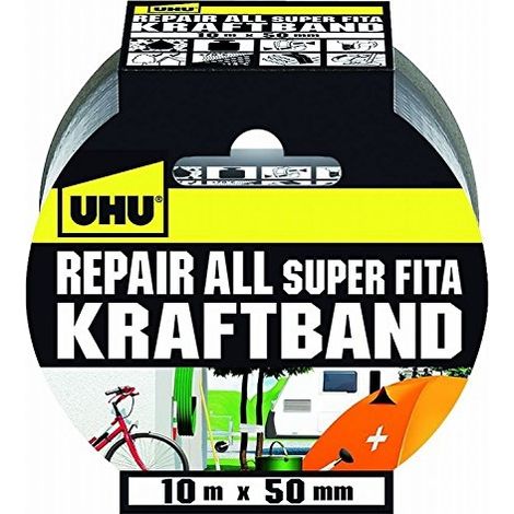 UHU LOT DE 2 48145 REPAIR ALL KRAFTBAND 10 M X 50 MM