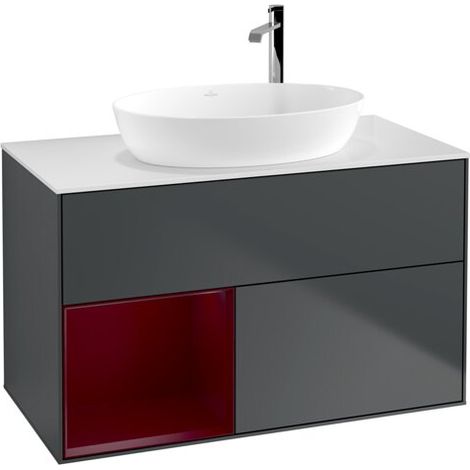 Villeroy & Boch F891HBHG Meuble sous-lavabo Finion F89 (1/2)