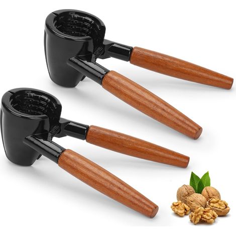 Casse-Noix (2 Pièces), Casse-Noix, Casse-Noix Multifonction, Ouvre-Noisettes, Ouvre-Châtaignes, Casse-Noix Avec Manche En Bois (1/5)