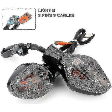 Clignotant pour Honda NC750X NC700X compatible avec CB650F CB500F coudé