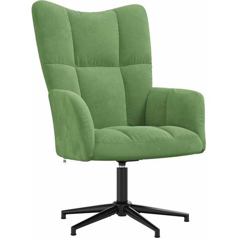 Maison Exclusive - Sedia Relax Verde Chiaro in Velluto (1/5)
