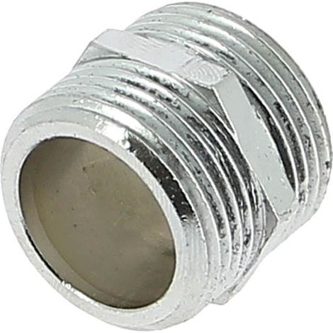 Mamelon laiton chromé mâle-mâle 20-27