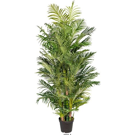 Palmier Areca artificiel H 220 cm 13 troncs en pot