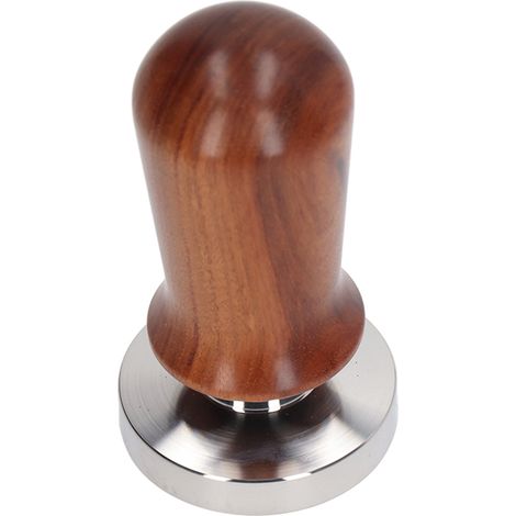 Tragbarer Kaffeetamper, separates Design, Edelstahl, mit ergonomischem Holzgriff, für Zuhause und Cafés (58 mm). (1/5)