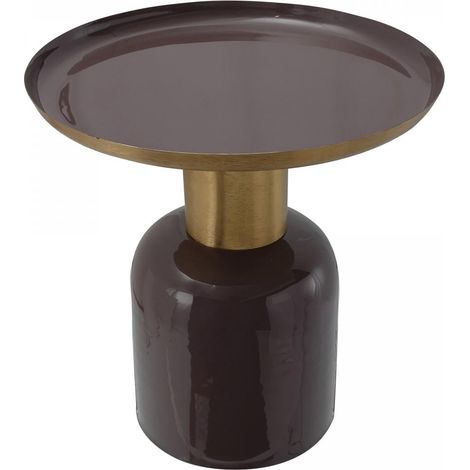 Table basse EYA 41x41 cm or en fer (1/5)