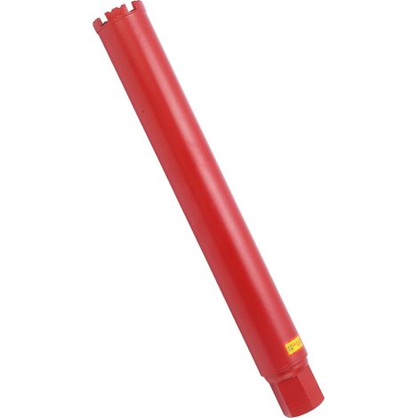Mèche diamantée 51mm pour béton armé, ouvre-trou à eau pour climatisation, foret carottier paroi mince rouge, perforation murale renforcée. (1/5)
