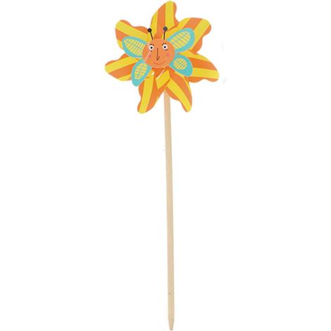 Esschert Design Windrad Schmetterling Orange & Gelb