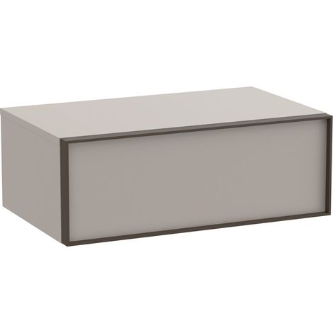 Meuble auxiliaire "INSPIRA" 800 -1 tiroir - Gris Mat - Roca (1/2)