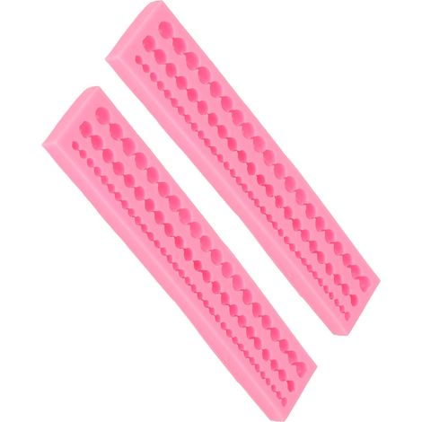 Silikonformen in Form einer langen Perlenkette, leicht zu entformen, flexibel und weich, ideal zum Backen von Kuchen, Fondant und Schokolade. (1/5)