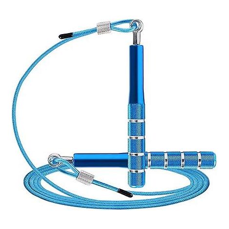 Corde à sauter, corde à sauter de vitesse pour exercices de fitness, corde à sauter réglable pour adultes (hommes, femmes, enfants, filles). (1/5)