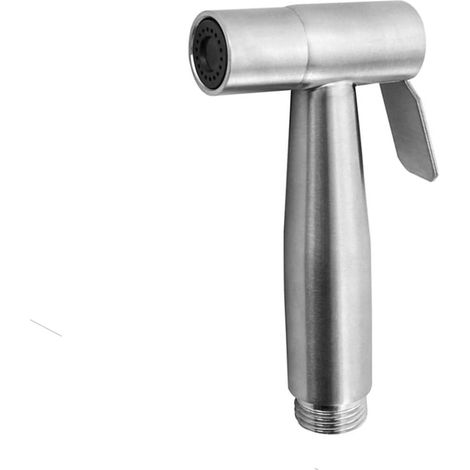 Ugello spruzzatore bidet portatile, spruzzatore per WC in acciaio inossidabile per bagno e pulizia dei pannolini (1/2)