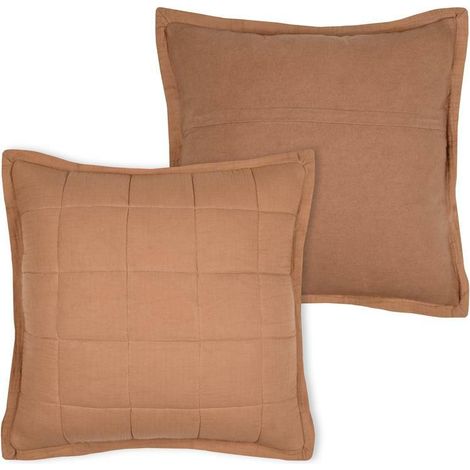 Cuscino ELLIE 45x45 trapuntato color cammello
