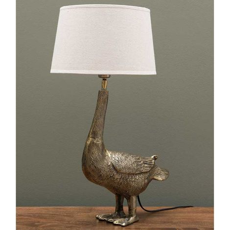 Lampe à poser Colvert dorée 34x14x41cm (1/5)