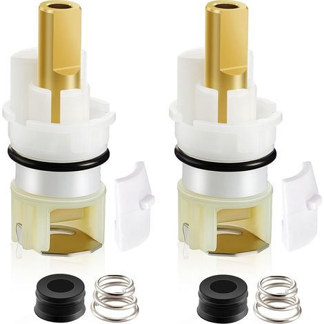 Lot de 2 tiges de rechange pour robinet de cuisine Delta RP25513 avec sièges en caoutchouc et ressorts (1/5)