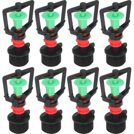 Packung mit 20 wassersparenden Rotationsregnern, G1/2 Außengewinde für die landwirtschaftliche Bewässerung von Gemüse und Feldfrüchten. (1/5)
