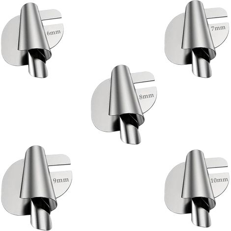 5 pezzi Piedino per orlo arrotolato Accessori per macchine da cucire Piedino per orlo arrotolato Piedino premistoffa per orlo arrotolato (1/5)