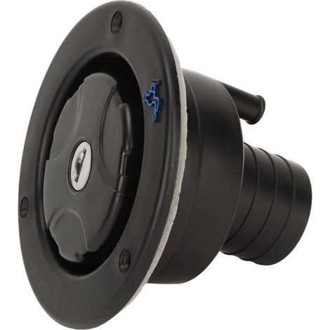 Raccord de remplissage rond à loquet pour camping-car et caravane, trappe d'eau par gravité. (1/5)