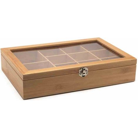 Teebeutelbox mit 11 Fenstern flexible Fächer