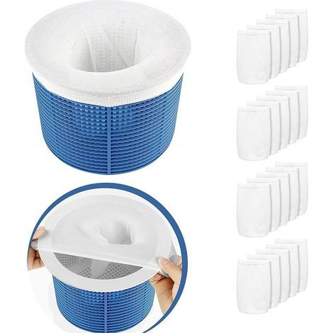Pool-Skimmer-Socken, 20 Stück, Pool-Skimmer-Socken, wiederverwendbar und superelastisch, Skimmer für Skimmerkorb, Pumpe, Pool, Spa (1/5)