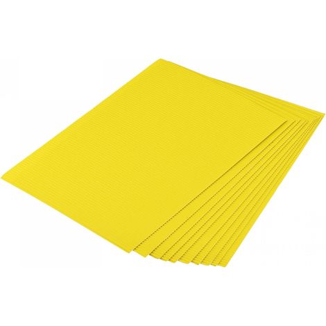 Source Map - Lot de 25 feuilles carton ondulé 11,8 pouces x 7,87 couleur orange et jaune, pour les
