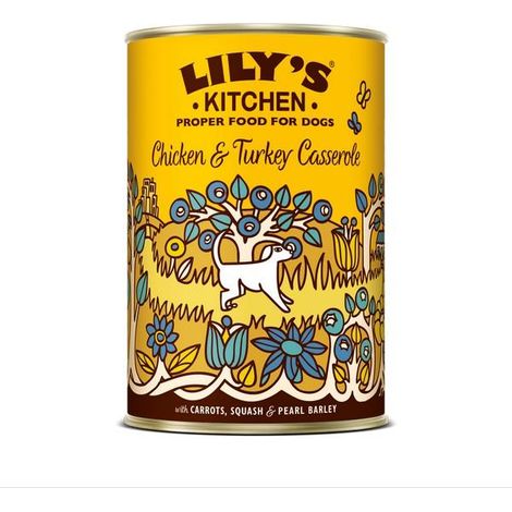 Lilys Kitchen Chicken and Turkey Casserole for Dogs 400g PK6 - 15051