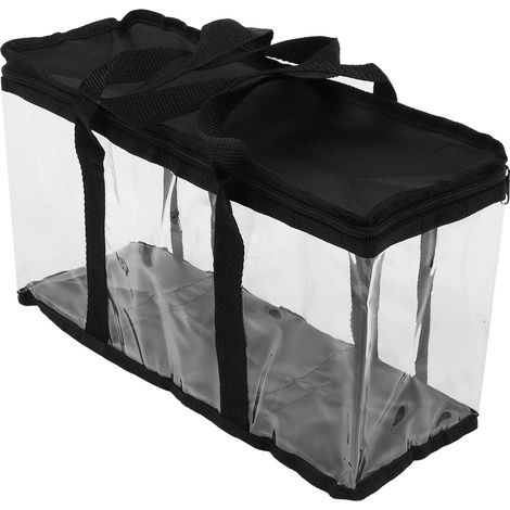 Sac de Rangement Transparent pour Outils - Pochette Zippée Antipoussière PVC, Dimensions 38x15x21 cm (1/5)