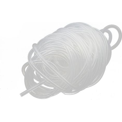 1mm x 2mm Haute Température Résistant Flexible Transparent Silicone Tube Tuyau Tube 5M Longueur (1/2)