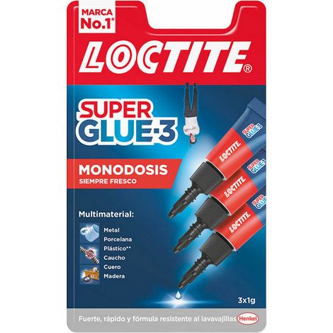 Colla Loctite Super Glue-3 Mini Trio Trasparente 3 grammi (1/5)