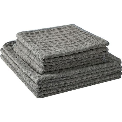 Filiyano-Chiffons de nettoyage en microfibre - chiffons de polissage - chiffons pour vitres - chiffons en microfibre - paquet de 10, taille : 30 x 30 (1/5)