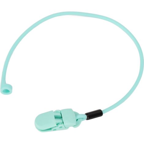 Accessoires pour appareils auditifs en silicone : cordon anti-perte, cordon derrière l'oreille, type pince à cheveux anti-chute, bleu clair. (1/5)