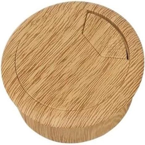 Beyamis Cache-câbles de bureau en bois lot2 - Gestionnaire de câbles rond 50mm pour table d'ordinateur (1/5)