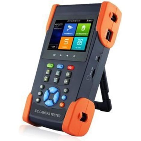 Testeur de caméra de sécurité CCTV Écran Tactile 3.5 Pouces 2 en 1 testeur de vidéosurveillance Prise en Charge jusqu'à 4K caméra IP et caméra analogique CVBS, avec Clavier/découverte IP/WiFi/APP (1/5)