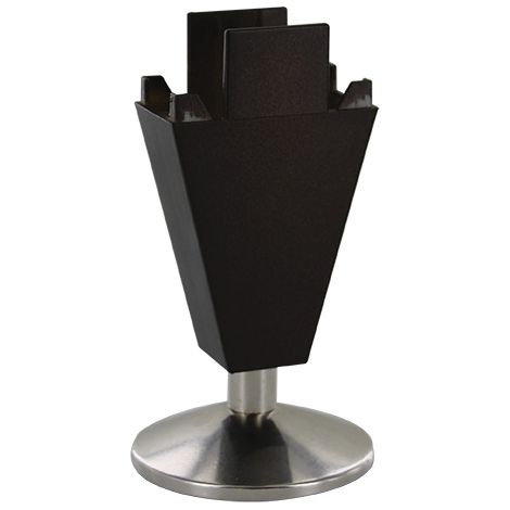 Pied ajustable par vérin - Charge maxi : 500 kg - Décor : Canon de fusil - Hauteur : 90 mm - Matériau : Plastique - VOLPATO (1/3)