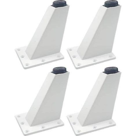 Pieds de meubles de 8 cm, lot de 4, pieds de meubles inclinés en aluminium noir (1/5)