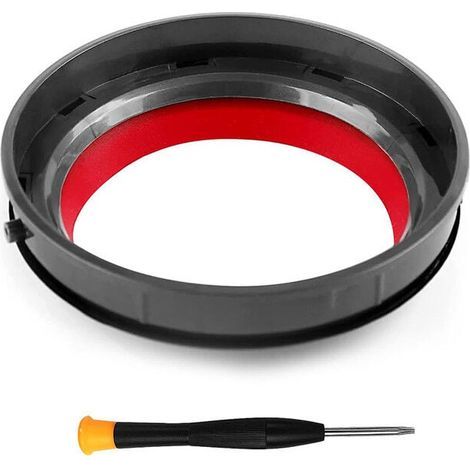 Joint D'étanchéité Fixe, Joints Fixes Compatible Avec Dyson V10/SV12, Aspirateur Pièces de Réparation et Remplacements Accessoires, Avec tournevis, OUYLAF (1/4)