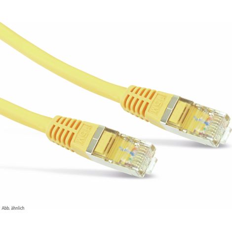 S-IMPULS Netzwerkpatchkabel CAT.6 , RJ45, 1:1, 3 m, gelb