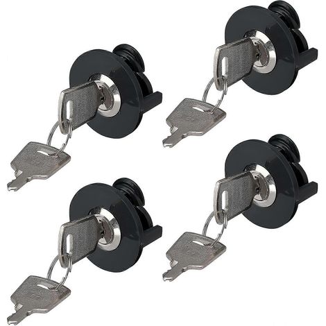 Lot de 4 verrous de prise électrique avec interrupteur, pour prévenir le vol d'électricité et économiser l'énergie. (1/5)
