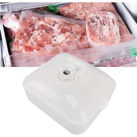 Haushalts-Auftaugerät, 4-in-1-Küchengerät zum Auftauen von Lebensmitteln, erhält die Frische der Lebensmittel, schützt sie vor Staub und erleichtert das Auftauen und Abtropfen des Wassers. (1/5)