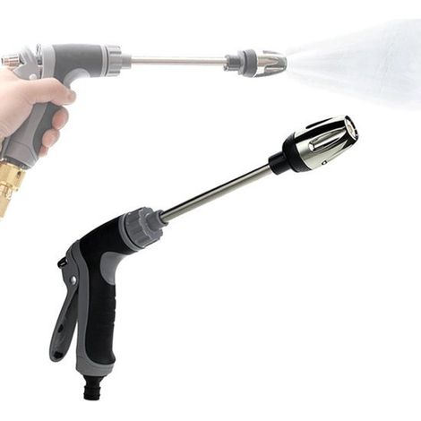 Nettoyeur turbo pour tuyaux d'arrosage haute pression. Pistolet haute pression pour un nettoyage puissant des tuyaux de 1/2 pouce. Raccord universel pour tuyau d'arrosage. (1/5)