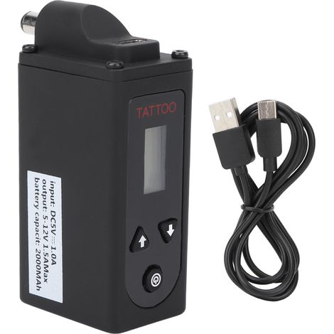Alimentation Tatouage Sans Fil Écran LCD 8V 10h Régulateur Tension Ajustable DC 5.5mm (1/5)