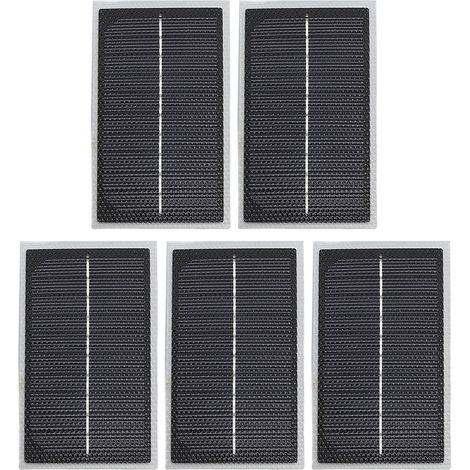 Ortviai Panneaux Solaires Miniatures 4 W – 5 Pièces en Silicium Monocristallin pour Projets Scolaires et DIY