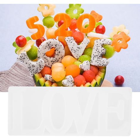 Moule à gâteau élégant en forme de lettre anglaise, en silicone, outil de cuisson et accessoires de décoration DIY (1/5)
