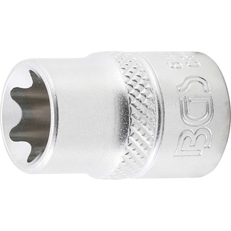 BGS Steckschlüssel-Einsatz E-Profil Antrieb Innenvierkant 10 mm (3/8") SW E14 - 6414