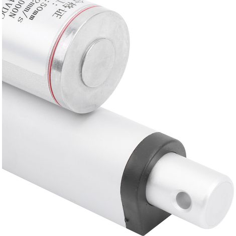 Actionneur linéaire électrique à tige télescopique, à mouvement alternatif CC de qualité industrielle, course : 50 mm, vitesse : 12 mm/s, capacité de charge : 100 kg, 36 V CC. (1/4)