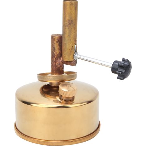Lampe à alcool à souffler en cuivre, type siège, instrument expérimental de laboratoire (lampe à alcool à souffler) (1/5)