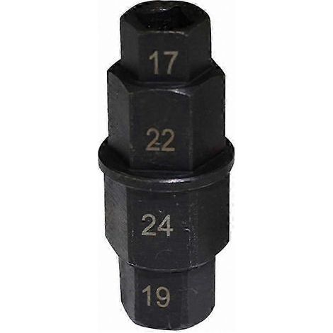 Clé hexagonale pour axe de moto, clé multifonction pour réglage de l'axe de roue (1/4)