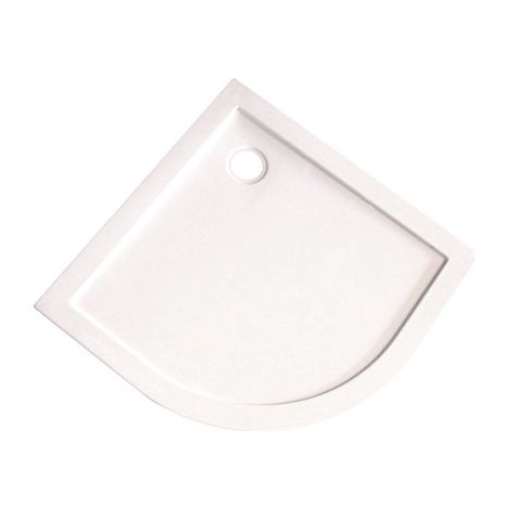 ONDEE ZEN - Receveur de douche YQUA extra plat - 1/4 de cercle 90cm - Acrylique - Blanc (1/6)